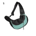 thumbnail image 2 of Bolsa de transporte para mascotas de tela Oxford, cremallera ajustable portátil, forro Flexible transpirable, bolsos de hombro de viaje Hábitats y jaulas para animales pequeños Azul Cielo Pequeño Greeniant  PT004329-06, 2 of 6