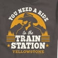 thumbnail image 3 of Yellowstone - You Need A Ride To The Train Station - Men's Short Sleeve Graphic T-Shirt, 3 of 6