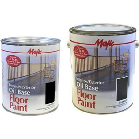 Yenkin-Majestic 8-0075-1 1 gal Oil base Floor Paint, Battleship