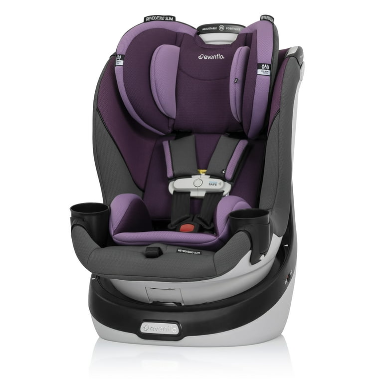 Evenflo Gold Revolve360 Slim 2-in-1 Rotational Car Seat with SensorSafe (Amethyst Purple)