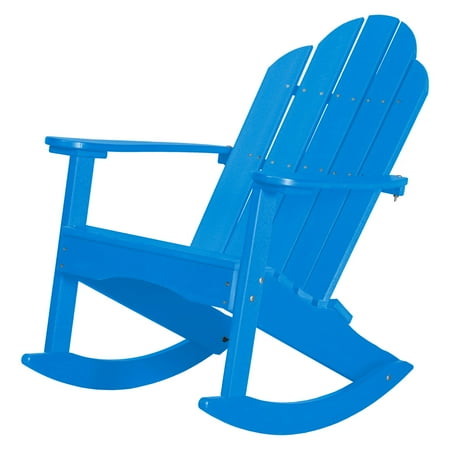 WILDRIDGE Classic Plastic Adirondack Rocker Chair