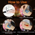 thumbnail image 7 of BUZIFU 20 PCS Face Paint Stencils Reusable Halloween Glitter Temporary Tattoo Templates Removable Tattoo Stickers Body Art Stencil Kit for Kids School Show Birthdays Halloween Christmas Party, 7 of 7
