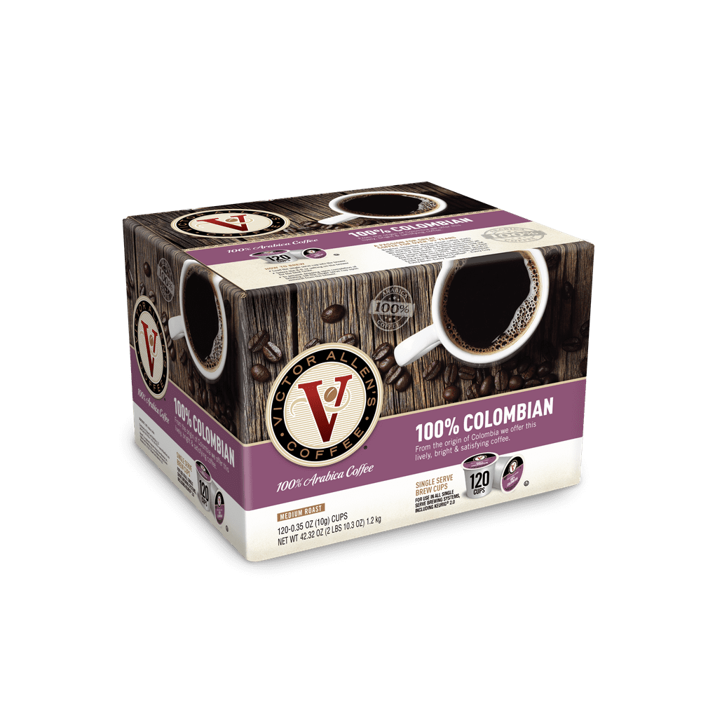 Victor Allen's Coffee, 100 Colombian Coffee, Single Serve Coffee Pods