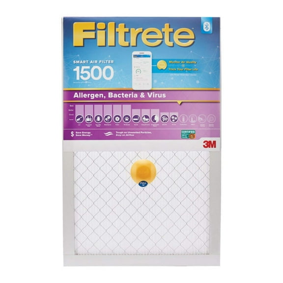 3M Filtrete 20 in. H x 25 in. W x 1 in. D 12 MERV Smart Air Filter