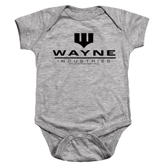 Batman Wayne Industries Unisex Infant Snap Suit for Baby (24 Months) Athletic Heather