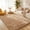 Camel, variant on Pentantan Shag Area Rugs, 5ft x 8ft Soft Fluffy Indoor Carpet for Living Room Bedroom Decor, Black