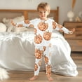 thumbnail image 4 of Boys Pajamas Girls Pajama Polka Dot Pumpkin Bow Cute Comfortable Cotton Two-piece Pajama Set, 4 of 7