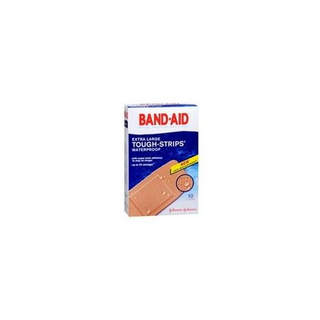 Bandages Extra Large Tough Strips - BAND-AID Tough-Strips Adhesive Bandages Extra Large 10 Each