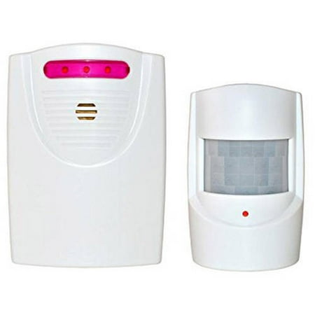 - ALEKO QH-9822A White Safety Driveway Patrol Infrared And Wireless Home Security Alert Alarm System Kit