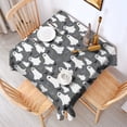 thumbnail image 2 of Halloween Ghosts Bats and Eyes Square Tablecloth,Waterproof Square Table Cover,Wipeable Spillproof Washable Table Cover for Home Kitchen Party Decor 60"x60"(152x152cm), 2 of 6