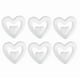 thumbnail image 4 of 5pcs del corazón del doble de la espuma en forma de bola decoraciones colgantes para la ceremonia de compromiso de la boda Día de la Madre (blanco), 4 of 4