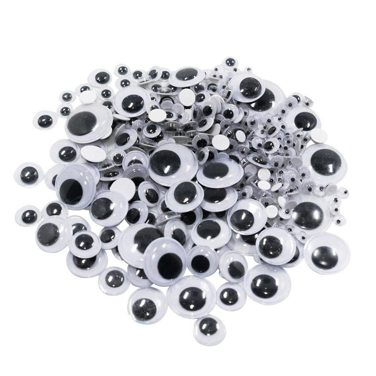 BEADNOVA Black Wiggle Googly Eyes Wobbly Eyes with Self Adhesive Sticker  for DIY Craft Scrapbooking (50mm