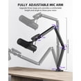 thumbnail image 2 of Soporte de micrófono KU XIU de aleación de aluminio Boom Arm para escritorio, 2 of 7