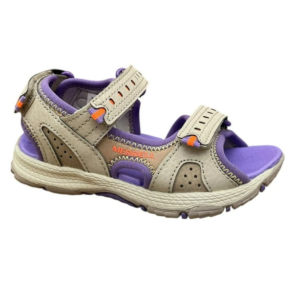 Merrell Toddler Girls Sport Outdoor Sandal Size 10 Purple/Gray Adjustable Straps