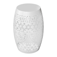 thumbnail image 5 of GZXS Outdoor Metal Side Table, Round Patio End Table, 9.4" Small Accent Table for Patio, Deck, Porch, White, 5 of 10
