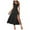 Black, variant on CAICJ98 Women's Summer Dresses One Shoulder Sleeveless Split Tiered Flowy Dress Knot Smocked Midi Dress Light Green,S