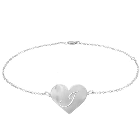 Initial Heart Anklet