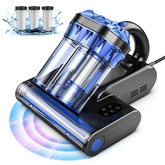 INSE Handheld Vacuum, 253.7nm UV-C Light Bed Vac Cleaner with HEPA Filter for Mattress Sofa Cirb Bed