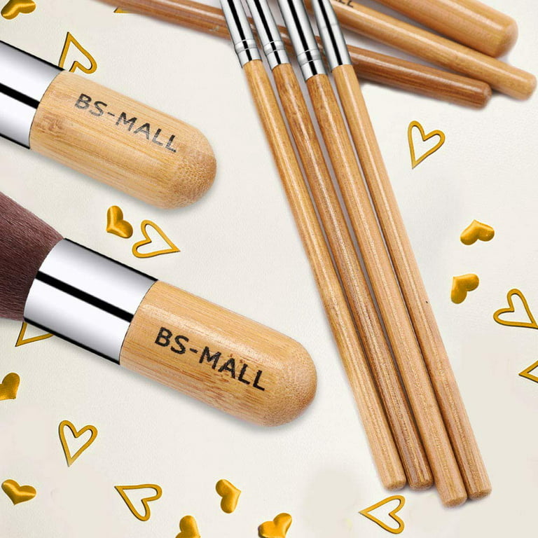Bs-mall Makeup Brush Set 18 Pcs Premium Synthetic Foundation Powder Concealers Eye Shadows Blush Makeup Brushes