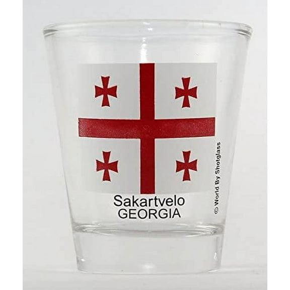 georgia (country) flag shot glass