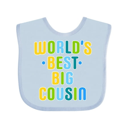 

Inktastic Worlds Best Big Cousin Gift Baby Boy Bib