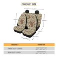 thumbnail image 6 of HUISEFOR 4 Pcs Deer Camo Bow Car Seat Cover Set Elastic Breathable Soft, Anti Slip, All‑Season Protection, Front and Back Seat Covers Protectors, Fits for Vehicle Cars SUV, 6 of 6