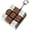 white+coffee, variant on Hzzsbu Keyboard Fidget Toys for Adults Mechanical Button Keyboard Clicker Keychain for Work Stress Relief Anxiety