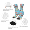 thumbnail image 3 of Uemuo Cute Donut Printed Kids Boys Socks Seamless Crew Socks Crazy Funny Athletic Sport Socks for Children, 3 of 6