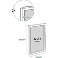 thumbnail image 4 of (12x12 in | 31x31 cm) Dark Oak Solid Oak Wood Picture Frame Poster Frame Wall Photo Frame, 4 of 7
