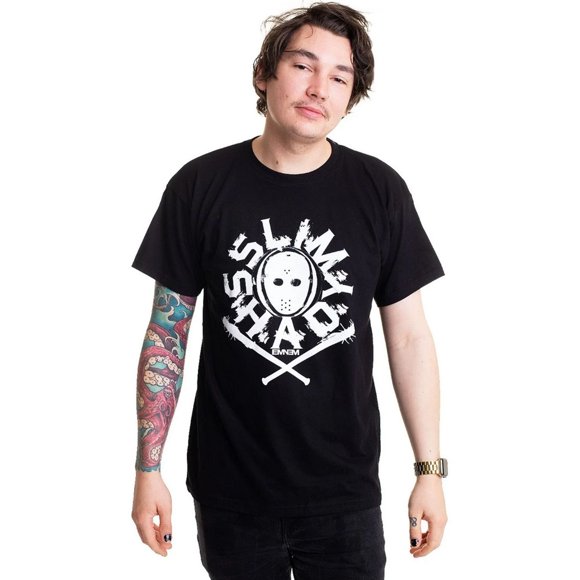 Eminem Adult Shady Horror Mask T-Shirt