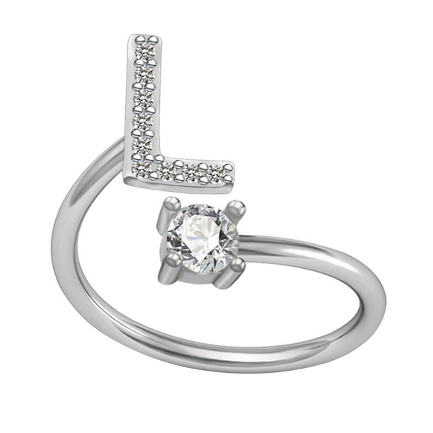Xihbxyly Collar con El Alfabeto de Moda, Elegante Colgante de Letras de Cobre con Incrustaciones de Diamantes de Imitación, Accesorio Ajustable, Regalo de Boda, Ideal para Mamás, Novias y Amigas.