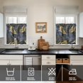 thumbnail image 4 of Kitchen Curtains 24 Inch Short - 3 Panel Set, Rod Pocket Window Curtain with Tropical Leaf Botanical Print, 100% Polyester for Farmhouse, Cafe, Kitchen, Bedroom, Easy Wash, 4 of 6