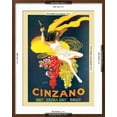 thumbnail image 5 of Art.com Asti Cinzano, c.1920 Art Print by Leonetto Cappiello, Brown Frame Wall Art, 23" x 29", 5 of 5