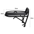 thumbnail image 6 of Visland Bike Stand, Aluminium Alloy Road Bike Mountain Bicycle Front Rack Luggage Shelf Carrier Black, 6 of 6
