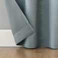 thumbnail image 5 of Archaeo Textured Linen Blend Total Blackout Grommet Top Curtain, 50"W X 63"L, Storm Blue, 5 of 8