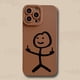 thumbnail image 1 of Funda de teléfono de dibujos animados Matchman para iPhone 11, 12, 13, 14 Pro Max, Mini, XR, XS, X, 7, 8 Plus, SE2020, funda de silicona TPU suave mate a prueba de golpes Fivean unisex, 1 of 2