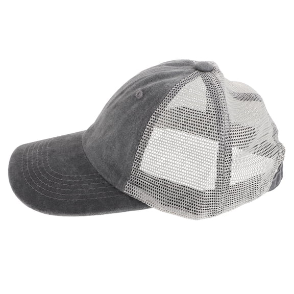 LOLIPPYY Grey Mesh Baseball Cap Adjustable Outdoor Sports Hat Breathable Comfortable Sun Protection