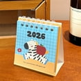 thumbnail image 4 of chaungfeng 2026 Cartoons Horse Illustration Mini Desk Calendar, Cute Calendar Ornament, Study Planner Desk Calendar for Holiday Decorations (D), 4 of 6