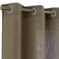thumbnail image 3 of Natural Linen Blend Textured Grommet Window Curtain Panels for Kitchen Living Room Bedroom Farmhouse Window Treatment Drapes, 37x54/37x63/37x72/37x84/37x90/37x95 inch, 2 Panels, 3 of 9