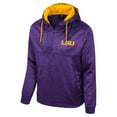 thumbnail image 2 of Men's Colosseum Purple LSU Tigers Cypher Half-Zip Hoodie, 2 of 3
