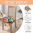 thumbnail image 2 of Boho Abstract Art Seat Covers for Dining Room Chairs Set Of 4,Stretch Printed Washable Chair Seat Cover with Elastic Ties and Button,Removable Waterproof Couch Cushion Covers, 2 of 6