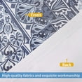 thumbnail image 5 of DriftAway Delfina Medallion Floral Watercolor Texture Printed Pattern Lined Blackout Energy Saving Thermal Insulated Window Curtain Grommet 2 Panels 84"L x 52"W Navy Blue, 5 of 7