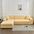 thumbnail image 3 of Elastic sofa cover, comfortable stretch fabric (beige, 90x140cm), 3 of 4