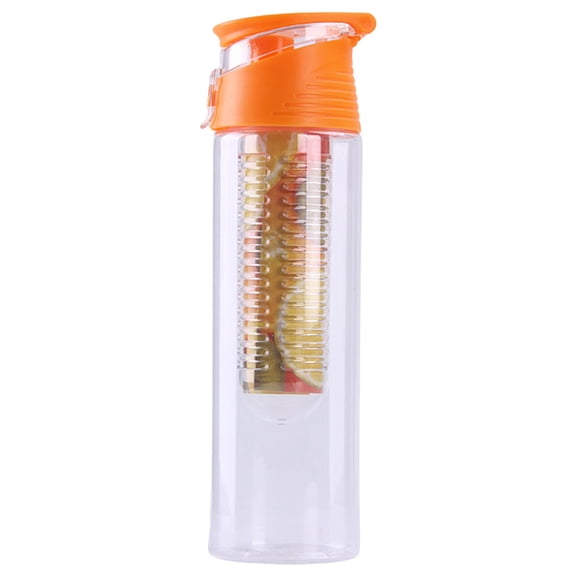 Clear Fruit Infuser Water Bottle, Built In Strainer Infusion Vessel, Plastic Sports Flask, Portable Gym Fitness Drink Cup, Reusable Outdoor Beverage Jar, Fruit Water Making Bottle Container