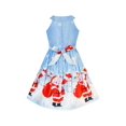 thumbnail image 2 of Girls Dress Blue Christmas Santa Snow Xmas Tree Party 14 Years, 2 of 6