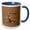 Blue/White, variant on 3drose, Namib Web Footed Sand Gecko, 11oz Two-tone Green Mug