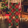 thumbnail image 2 of Hfolob Pants For Men Christmas Mens Casual Pants Pajama Pants With Drawstring Pockets Outdoor Pants, 2 of 4
