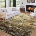 thumbnail image 2 of Haperlare Washable Rugs for Living Room Abstract Modern Low Pile Soft Area Rugs for Bedroom Bathroom Non Slip Throw Carpet 9'x12' Brown Rugs, 2 of 7