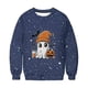 thumbnail image 5 of Heisall Womens Hoodies Halloween-themed Sparkling Print Round Neck Long Sleeve Fleece-lined Casual Sporty Fashion Sweatshirts, 5 of 9