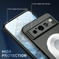 thumbnail image 6 of ELEHOLD for Google Pixel 8 Magnetic Case,Thin Fit Translucent Matte Back Slim Compatible with Mag Safe Accessory Build-in Invisible Stand Shockproof Heat Dissipation Phone Cover,Silver, 6 of 10